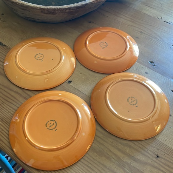 Four Metlox Vernon Ware Margarita Daisy Salad Plates - Picture 6 of 6